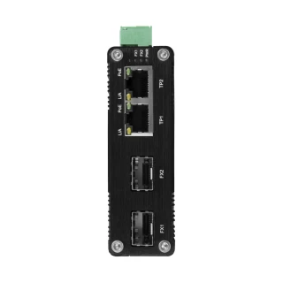2-port industriell PoE-switch for DIN-skinne BCS-ISP02G-2SFP
