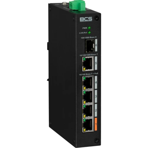 5-port uadministrert switch (PoE) BCS-L-SP0401G-1SFP(2)