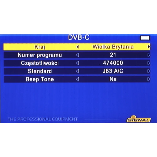 Universell måler ST-5150 DVB-T/T2 DVB-S/S2 DVB-C SIGNAL