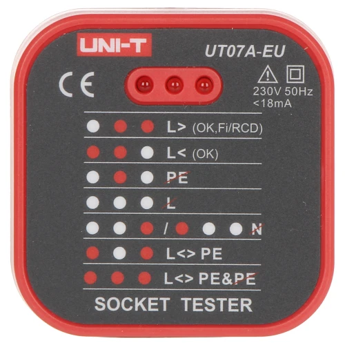 Nettverkskontakt tester UT-07A-EU UNI-T