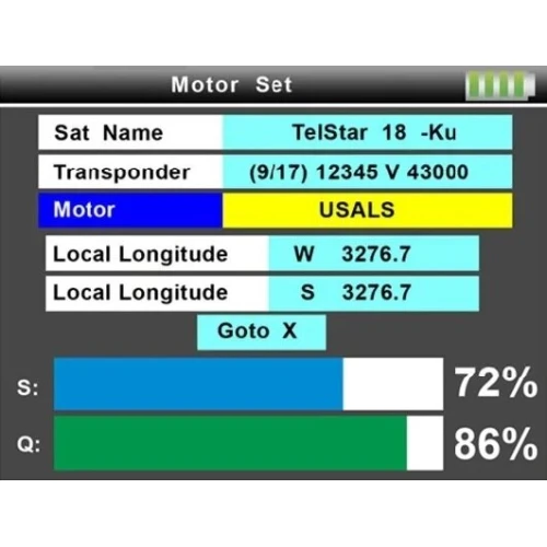 Universell måler STC-23 DVB-T/T2 DVB-S/S2 DVB-C Spacetronik