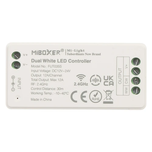 LED-belysningskontroller LED-W-WC/RF2 2.4 GHz, CCT 12... 24V DC MiBOXER / Mi-Light