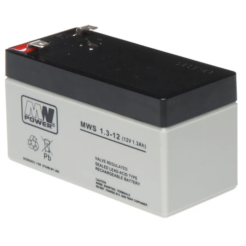 Batteri 12V/1.3AH-MWS