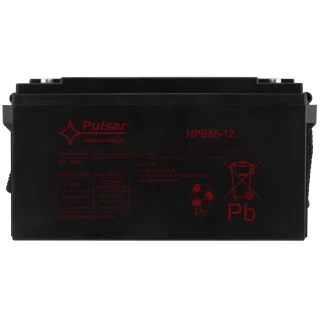 Batteri for buffer strømforsyninger 65Ah/12V HPB65-12 PULSAR
