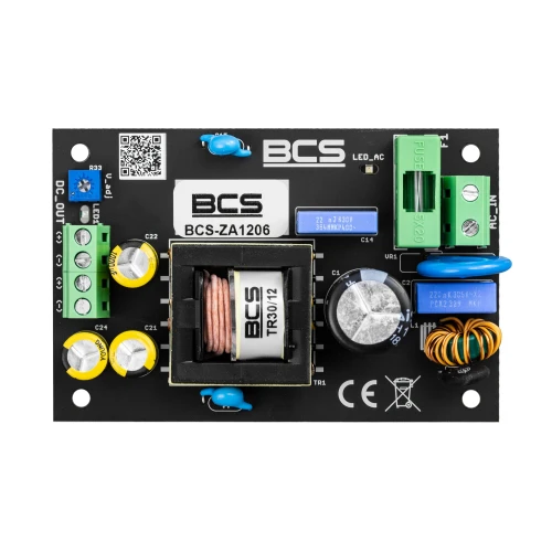 BCS-ZA1206 Strømforsyning 12V 6A