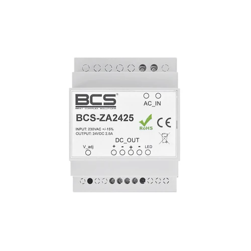 BCS-ZA2425 Strømforsyning 24V 2,5A