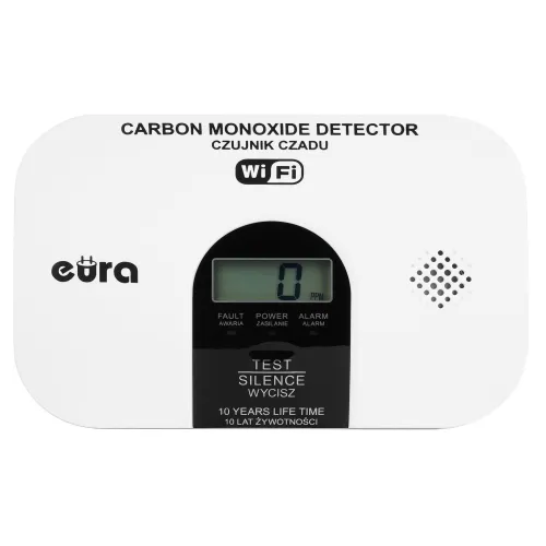 Czujnik czadu EURA CD-53A2v2300-TY/B Wi-Fi - certyfikat CNBOP-PiB