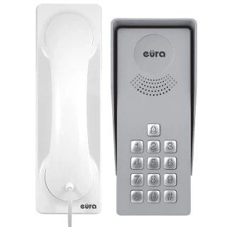Dørtelefon EURA ADP-36A3 INGRESSO Bianco 1-familie utendørs kassett med krypterer