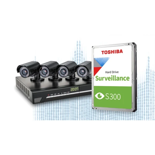 Harddisk for overvåkning Toshiba S300 Surveillance 6TB