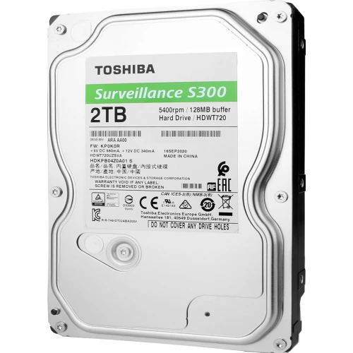 Toshiba S300 Surveillance 2TB harddisk for overvåking