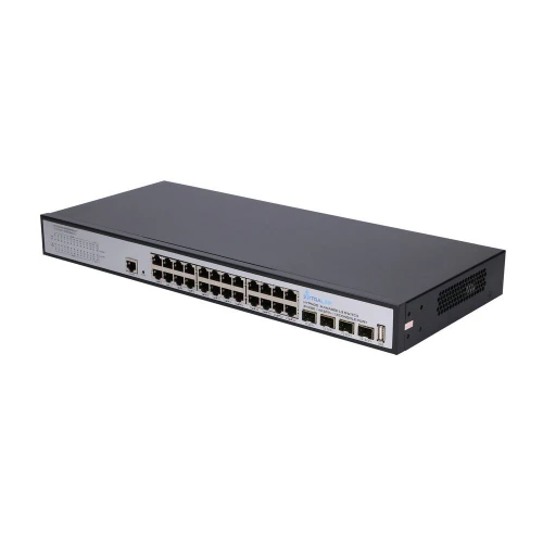 Extralink Hypnos | Switch | 24x RJ45 1000Mb/s, 4x SFP+, L3, administrerbar