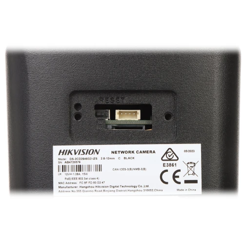 Vandal-sikker IP-kamera DS-2CD2646G2-IZS(2.8-12MM)/C/BLACK ACUSENSE - 4Mpx 2.8...12m Hikvision