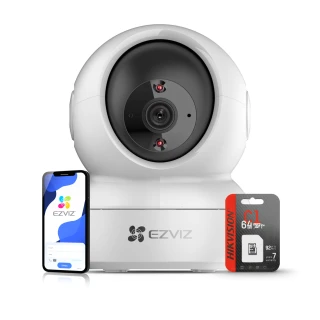 Roterende kamera - elektronisk babycall Wifi med bevegelsesdeteksjon Ezviz C6N 64GB