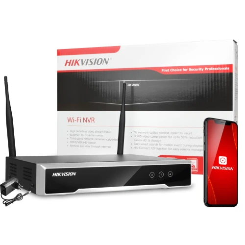 Hikvision Trådløs Wifi NVR-4CH-W DS-7104NI-K1/W/M overvåkingsopptaker