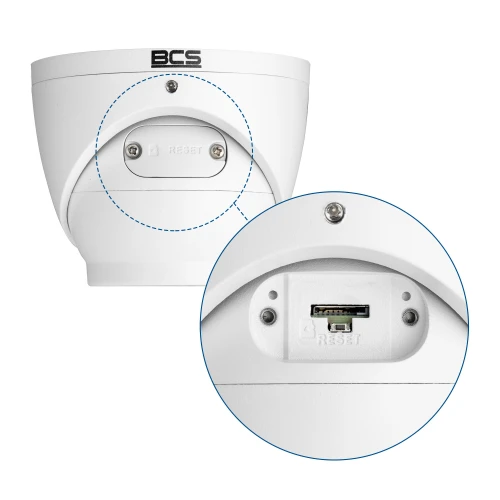 BCS-L-EIP25FSR5-AI1 5Mpx kuppel IP-kamera, 1/2.7" sensor med 2.8mm objektiv