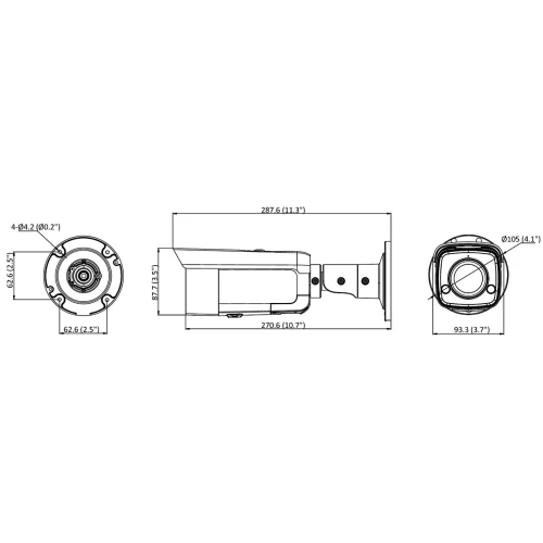 IP-kamera DS-2CD2T87G2-L(4mm)(C) ColorVu 8Mpx Hikvision