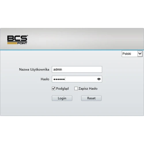 BCS Point BCS-P-102WLGSA 2Mpx kompakt nettverk IP-kamera