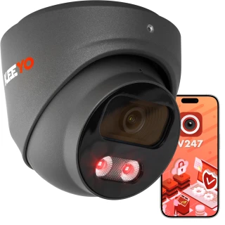 IP kuppelkamera 5Mpx IR 25m KEEYO LV-V-IP5M25DF-G-II AI Audio