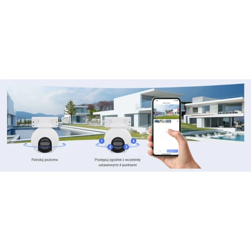 EZVIZ H80x 4K roterende IP Wi-Fi-kamera, ColorFull