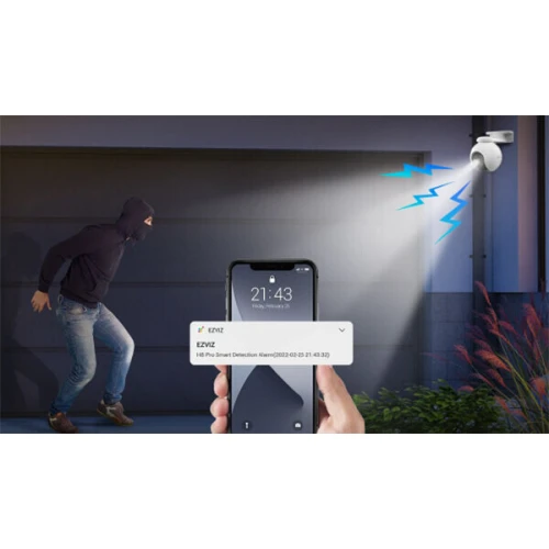EZVIZ H8 Pro 3k 5Mpx roterende WiFi-kamera med smart deteksjon og sporing