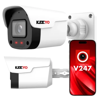 IP tube kamera 4Mpx IR 25m KEEYO LV-V-IP4M25TF-B Audio AI