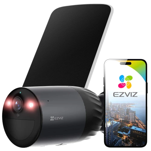 EZVIZ EB3 4G LTE 2K IP-kamera med egen strømforsyning og solcellepanel