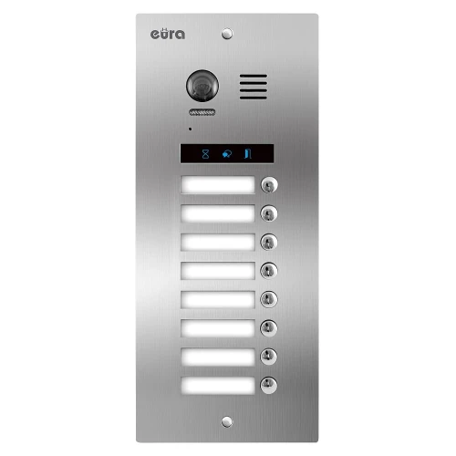 Modulær utendørs kassett EURA VDA-98A5 2EASY+ med 8 knapper