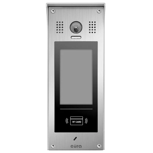 Modulær utendørs kassett EURA PRO IP VIP-60A5 for flere leietakere, overflate-montert, LCD, RFID-leser