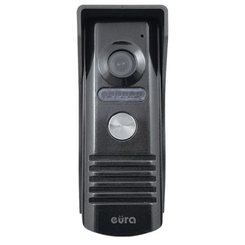 Ytre modulær kassett for EURA VDA-11A3 EURA CONNECT enebolig videodørtelefon, grafitt, hvitt lys