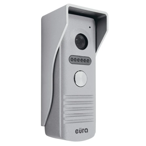 Utvendig modulær kassett for EURA VDA-14A3 EURA CONNECT enebolig videodørtelefon, grå, hvitt lys