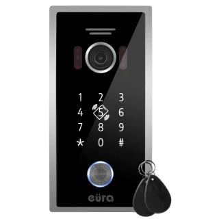 Ytre kassett for EURA VDA-51C5/P videointercom - 1080p kamera, RFID-leser