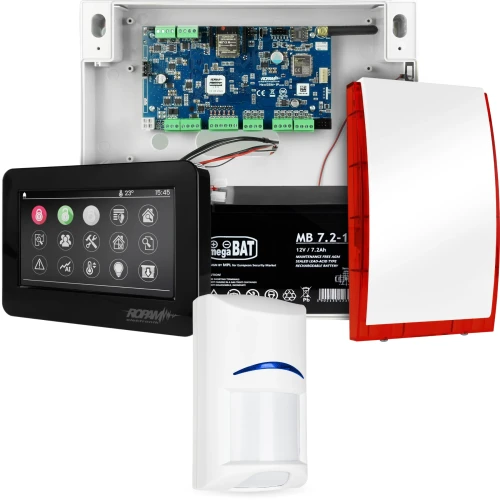 NeoGSM-IP alarmsystem, Svart, 1x sensor, GSM-varsling, Wifi