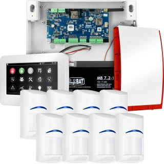 Komplett alarmsystem NEOLTE-IP, 8x BOSCH detektor, TPR-4WS-P, GSM WiFi