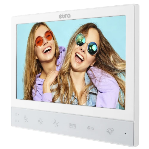 'EURA VDA-02C5 skjerm - hvit, LCD 7'', FHD, støtter 2 innganger'