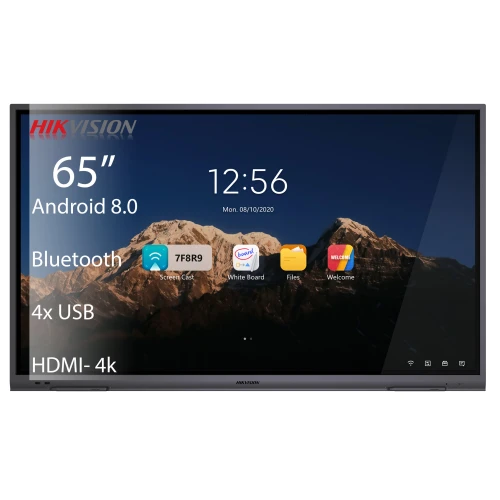 Interaktiv skjerm Hikvision DS-D5B65RB/A 65" 4K Android