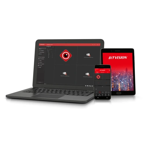 Zestaw do monitoringu Wifi Bezprzewodowy KEEYO H265+ Full HD IR 30m 1TB 8 Kamera tubowych przedstawia osiem białych kamer tubowych oraz rejestrator z dyskiem 1TB. Kamery są ustawione w rzędzie, a rejestrator znajduje się z przodu, tworząc kompletny system monitoringu.