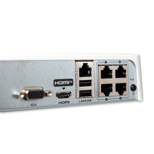 NVR-4CH-H/4P IP-registrator med 4 kanaler og POE HiLook av Hikvision