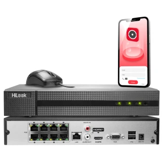 NVR-8CH-4MP/8P IP-opptaker 8-kanals nettverk med POE HiLook av Hikvision