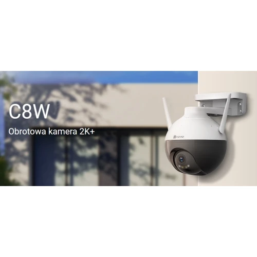 Trådløst roterende kamera EZVIZ C8W 2K+ WiFi IP 64GB