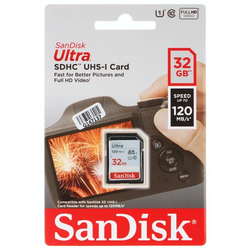 Minnebrikke SD-10/32-SAND UHS-I, SDHC 32GB SANDISK