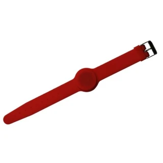 Silikonbånd WB-01RD RFID 125KHZ, rød, med lås