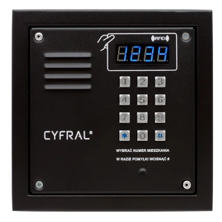 Digitalt panel CYFRAL PC-2000R svart med RFiD-leser