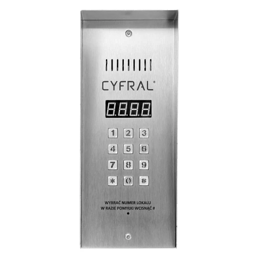 Digitalt panel CYFRAL PC-3000R smalt med RFiD overflateleser