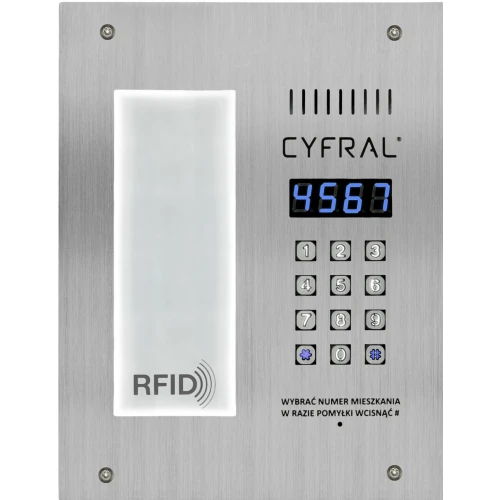 Digitalt panel Cyfral PC-3000RL med RFID-nøkkelringleser