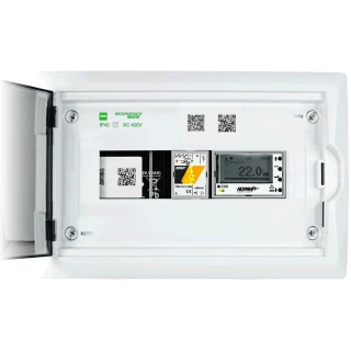 'MultiGSM-LCD-HMI-D4M-2 panel i DIN-skinnehus', som ligger i kategorien 'Alarmsystemer / Tilbehør'.