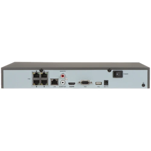 IP-opptaker DS-7604NI-K1/4P(C) 4 kanaler + 4-port POE SWITCH Hikvision