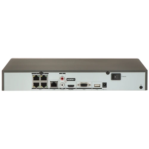 IP-opptaker DS-7604NXI-K1/4P 4 kanaler, 4 PoE ACUSENSE Hikvision