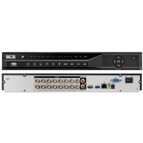 16-kanals BCS-L-XVR1602-V dobbeltdisk 5-system HDCVI/AHD/TVI/ANALOG/IP opptaker