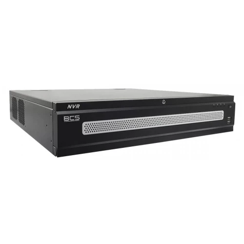 IP-registrator 64-kanals BCS-L-NVR6408XR-A-8K-AI 32Mpx, 8-diskers