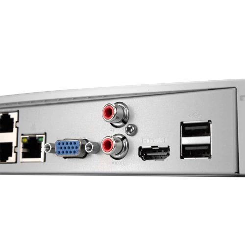 BCS-L-SNVR0801-4KE-8P 8 kanals IP-opptaker 8MPx fra BCS Line